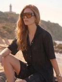 Textured Shirt – Black