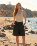 Textured Shorts – Black