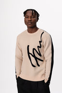 Jacquard fine knit sweater - FREISI