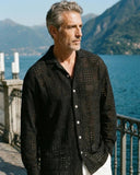 Textured Overshirt – Black - FREISI