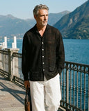 Textured Overshirt – Black - FREISI