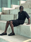 Textured Shorts – Black - UAB MF GROUP
